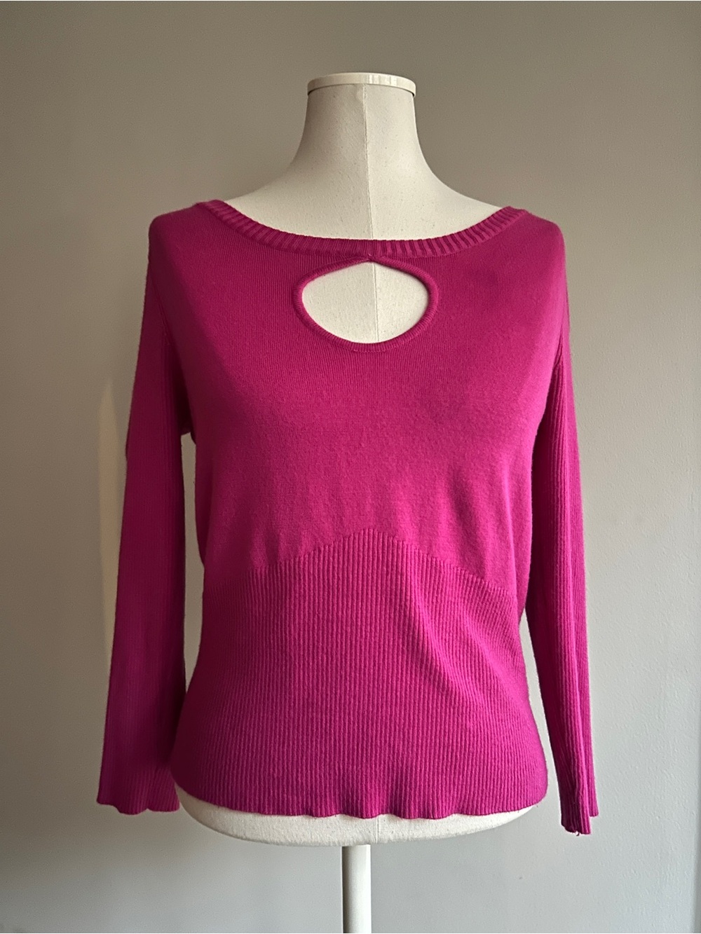 Pink Keyhole Sweater